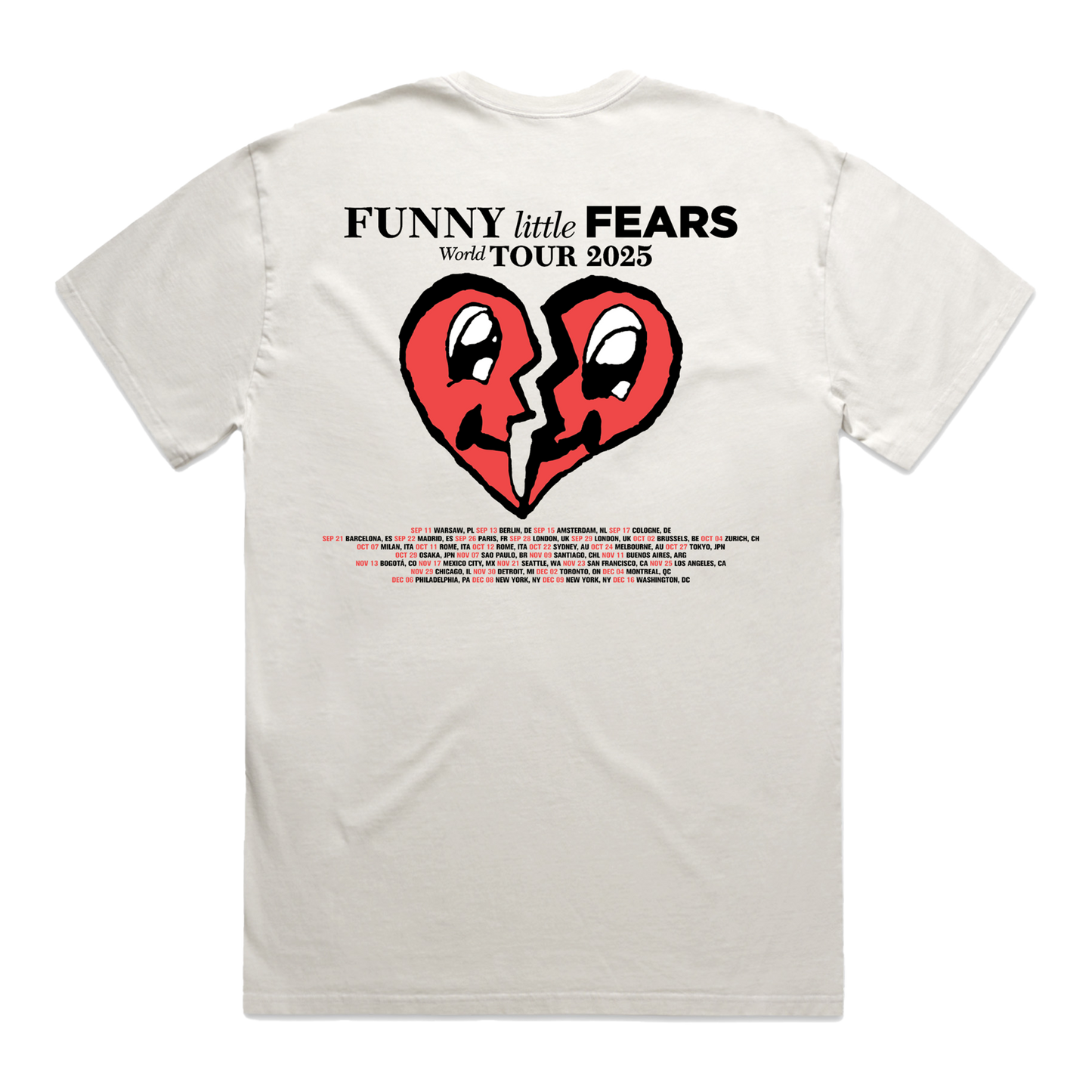 Funny Little Fears World Tour Tee