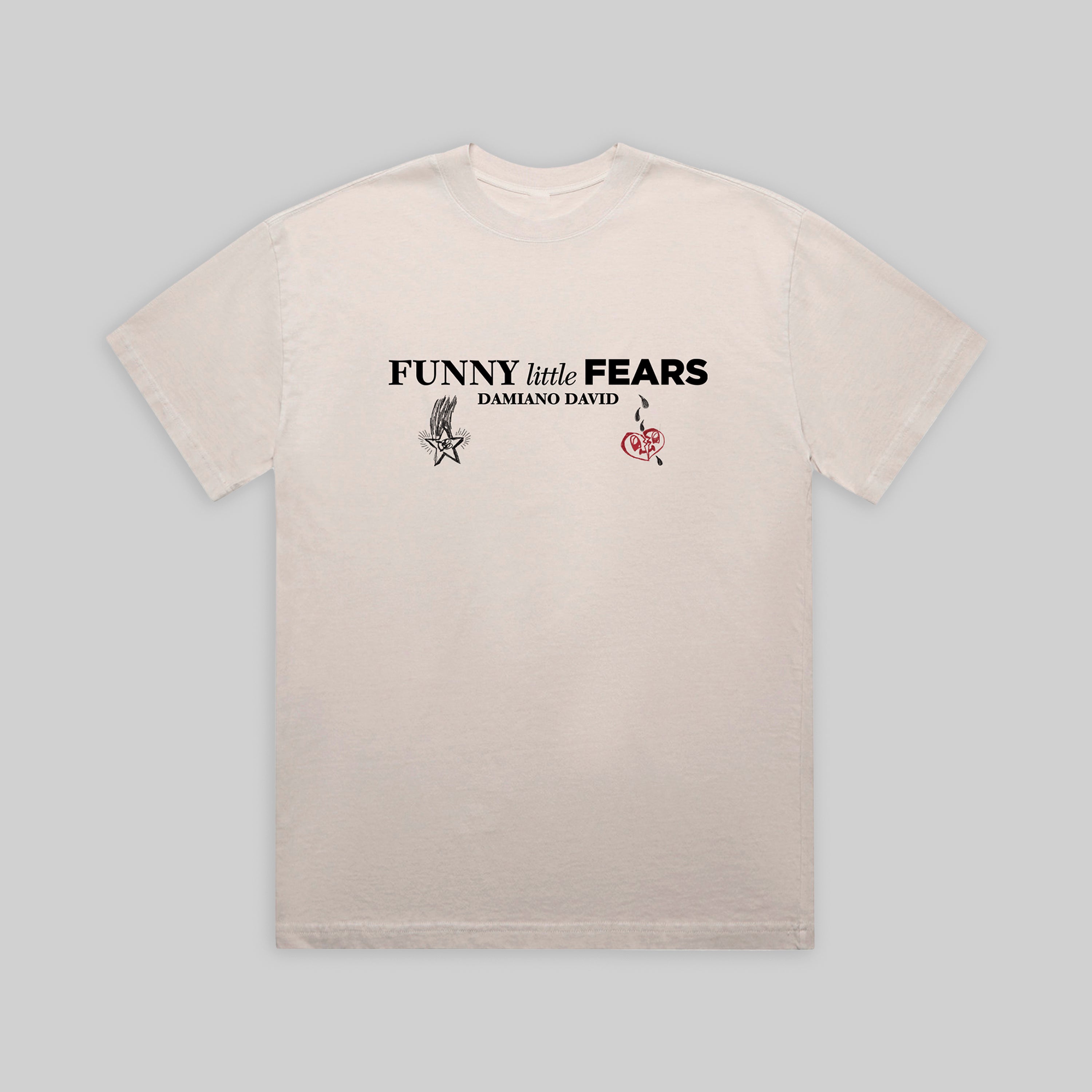 Damiano David FUNNY little FEARS Tシャツ FUNNY Little Fears T-Shirt – Damiano David AU
